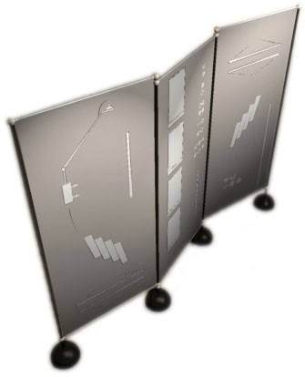 porte panneaux pour hall d'accueil