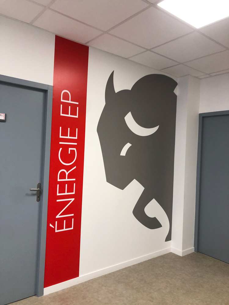 habillage mur entreprise