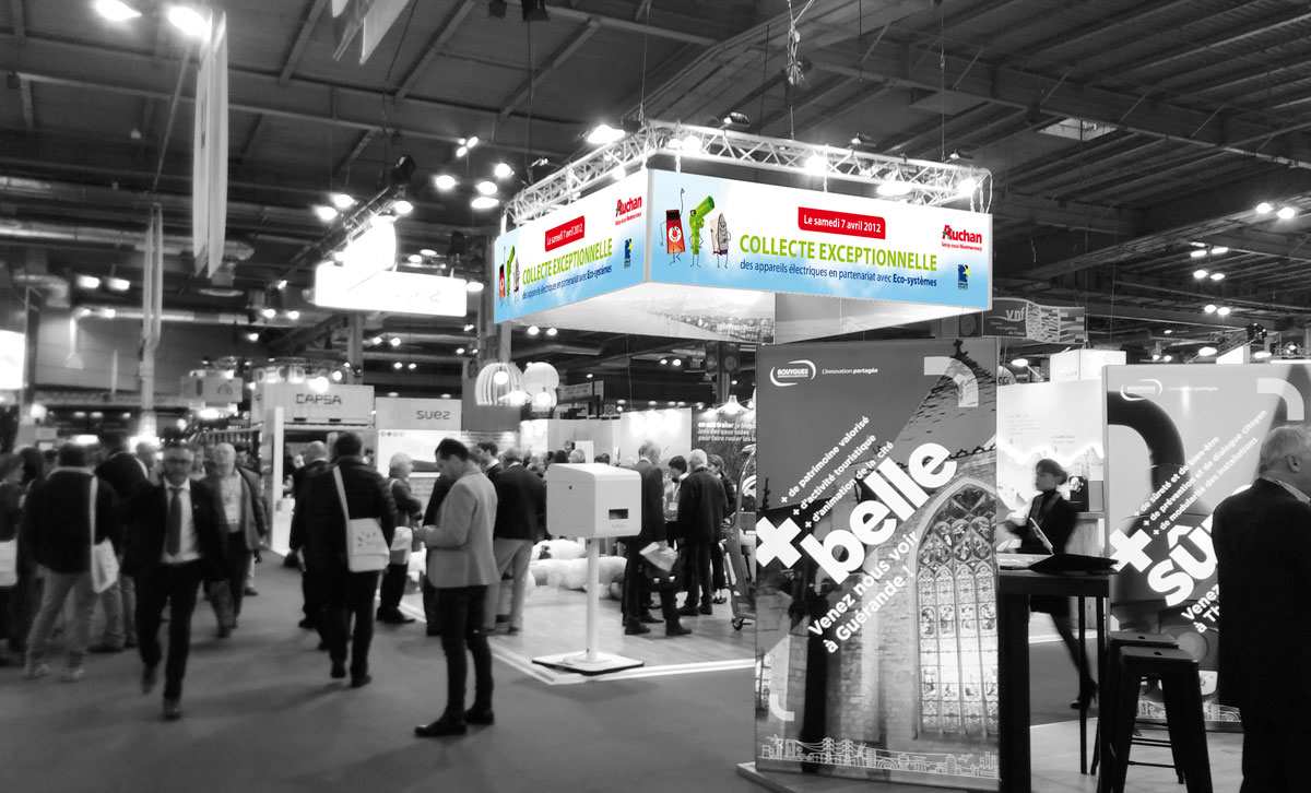 banderole publicitaire interieure pour salon expo